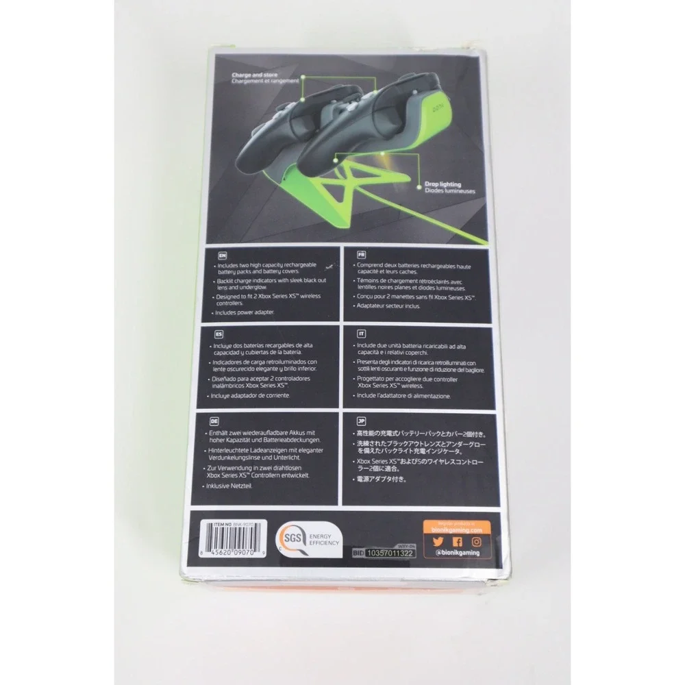 Bionik BNK-9070  Xbox Series X/S Power Stand - Dual‎ Battery and Charging System